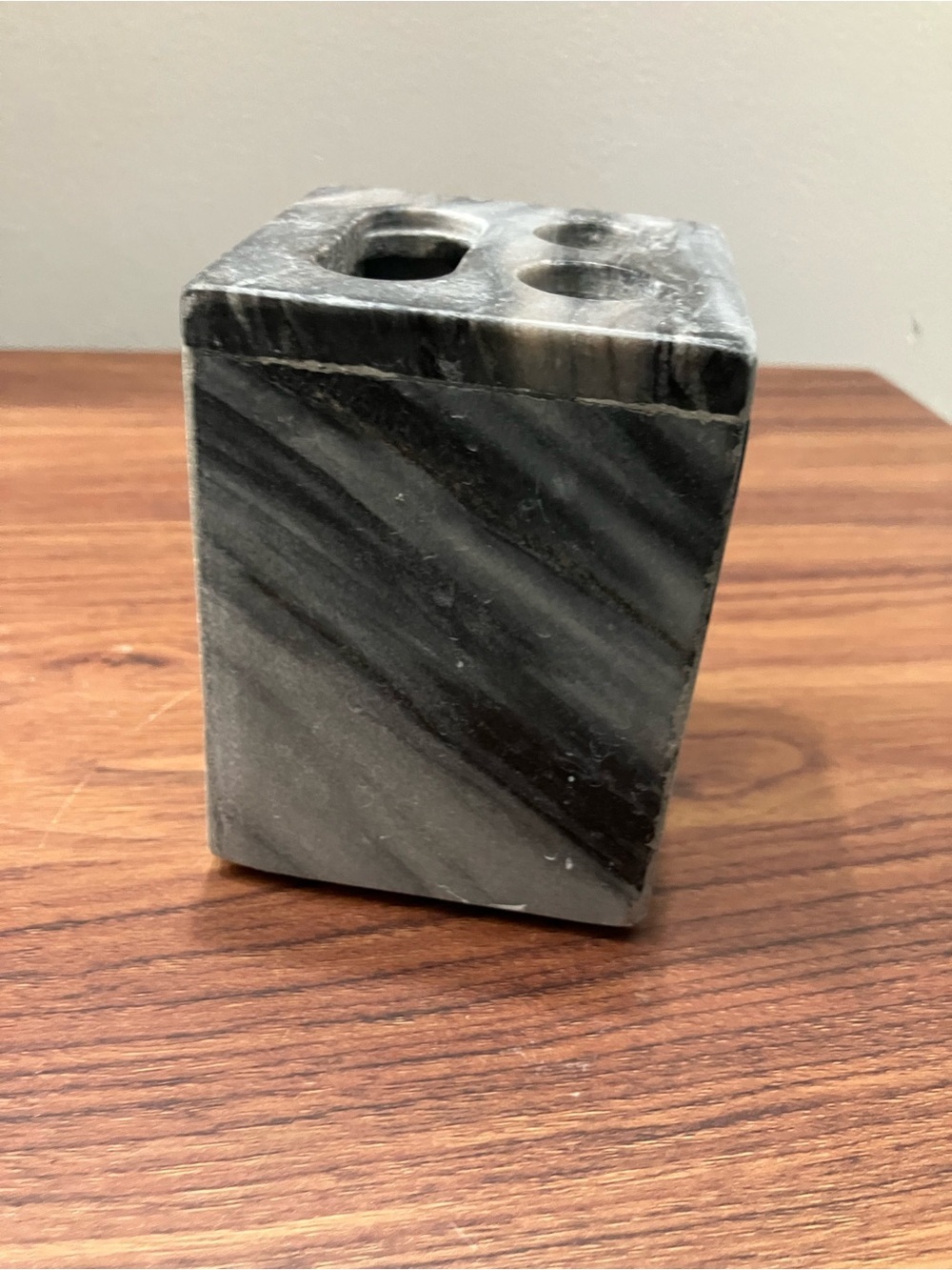 Marshalls Marble Toothbrush & Tissue Holder in Gray and White - Picture 4 of 4